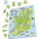 Puzzle Cadre - Carte Topographique de l'Irlande (Anglais)