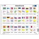 Puzzle Cadre - MemoPuzzle - Noms, Drapeaux et Capitales des 27 Pays Membres de l'UE (Italien)