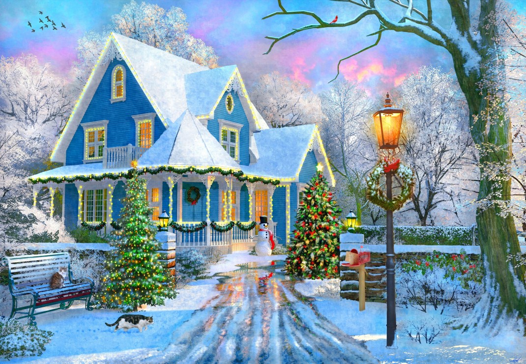 Image de Puzzle Christmas at Home Bluebird Puzzle