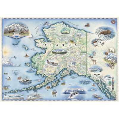 Master-Pieces-71840 Alaska Map