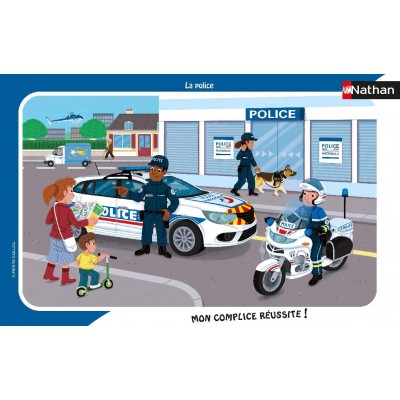 Nathan-86139 Puzzle Cadre - La Police