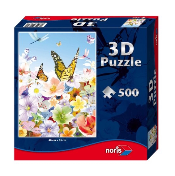 Puzzle 500 pièces - Mappemonde de papillons