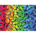 Nova-Puzzle-40509 Papillons Multicolores