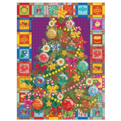 Cobble-Hill-88038 Pièces XXL - Christmas Tree Quilt