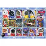 Perre-Anatolian-1103 Christmas Cat Stamp Collection
