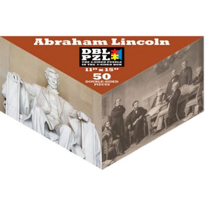 Pigment-and-Hue-DBLLINC-00803 Puzzle Double Face - Abraham Lincoln