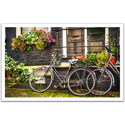 Pintoo-H1572 Puzzle en Plastique - Pays-Bas, Amsterdam : Vélos