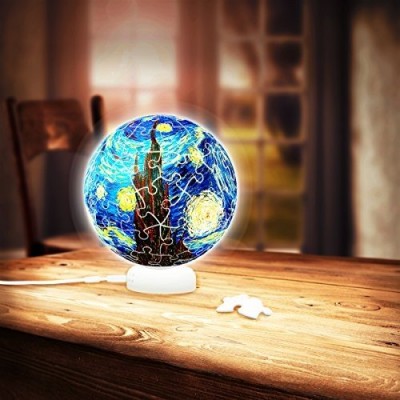 Pintoo-J1013 Puzzle 3D - Sphere Light - Van Gogh