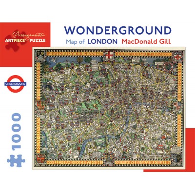 Pomegranate-AA920 MacDonald Gill - Wonderground Map of London