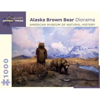 Pomegranate-AA940 Alaska Brown Bear Diorama - American Museum of Natural History