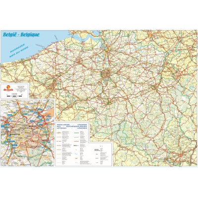 PuzzelMan-107 Carte routière de la Belgique
