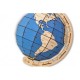 Puzzle 3D en Bois - Globe Bleu