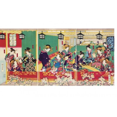 Puzzle-Michele-Wilson-A489-500 Puzzle en Bois - Utagawa - Shin Yoshiwara