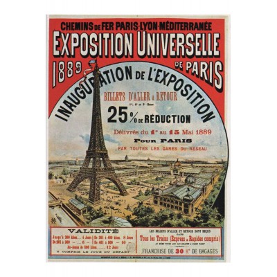 Puzzle-Michele-Wilson-A656-80 Puzzle en Bois - Exposition Universelle de Paris, 1889