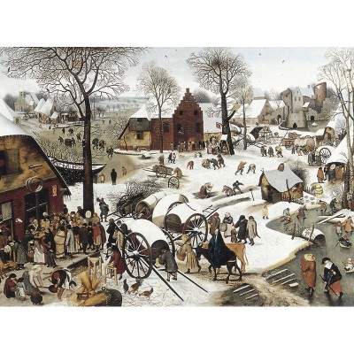 Puzzle-Michele-Wilson-C58-1500 Brueghel  :  Le dénombrement de Bethléem