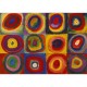 Puzzle en Bois découpé à la Main - Kandinsky - Color Study