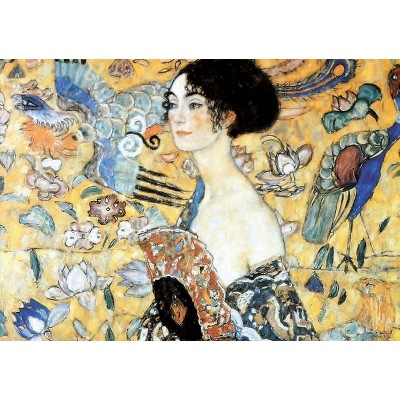 Puzzle-Michele-Wilson-W515-100 Puzzle en Bois - Klimt Gustav - La Dame à l'Eventail