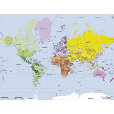 Puzzle-Michele-Wilson-W75-50 Géographie : Carte du monde