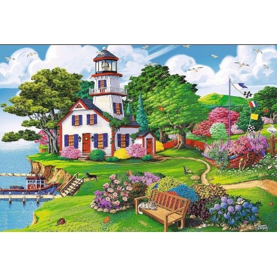 Trefl-20161 Puzzle en Bois - Summer Haven