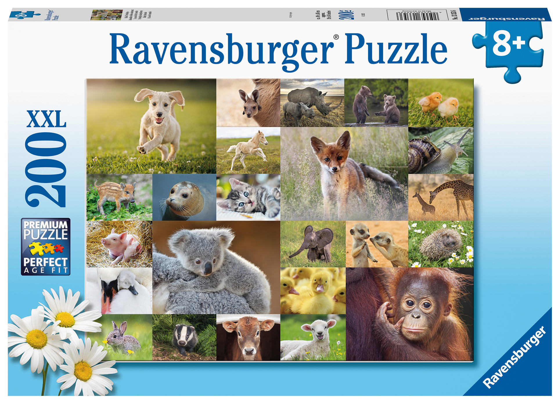 Puzzle Pièces XXL - Bébés animaux Ravensburger-13353 200 pièces Puzzles -  Animaux sauvages