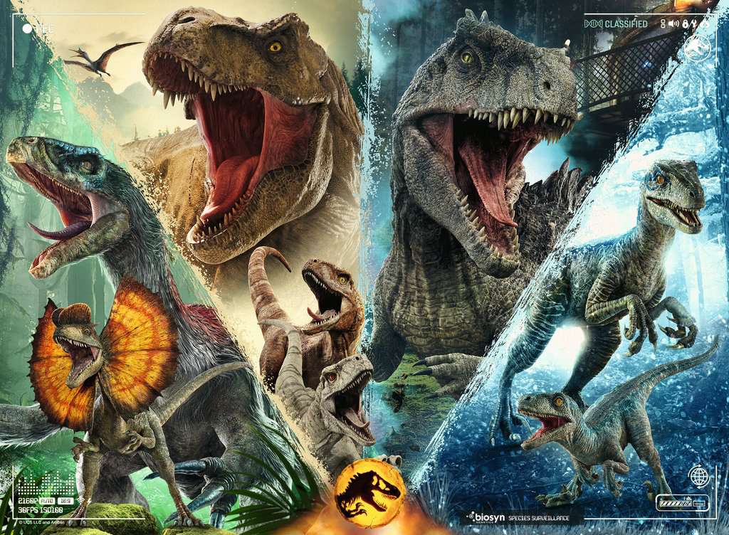Puzzle Pièces XXL - Dino Jurassic World Ravensburger-13341 100 pièces  Puzzles - Dinosaures
