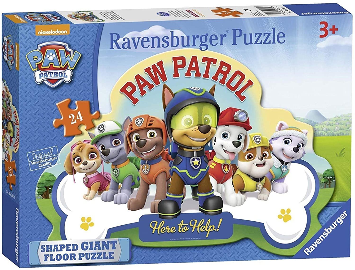 Puzzle Géant de Sol - Pat Patrouille Ravensburger-03089 24 pièces