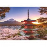 Ravensburger-00582 Cerisiers en Fleurs - Japon