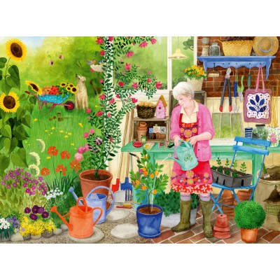 Ravensburger-01362 Bien Être & Puzzle - Jardinage