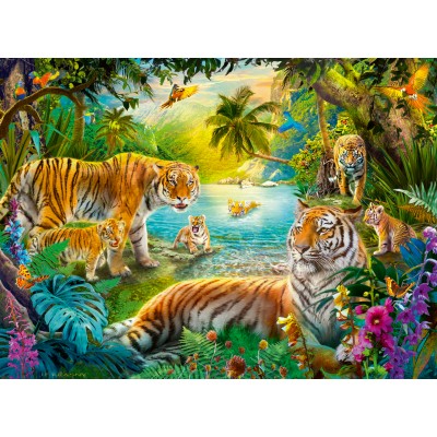 Ravensburger-01384 Tigres Dans L'Oasis