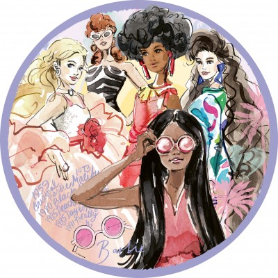 Ravensburger-01494 Puzzle Rond - L'Icône Du Style depuis 1959 - Barbie