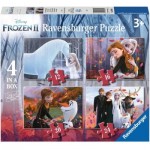 Ravensburger-03064 4 Puzzles - La Reine des Neiges 2