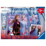 Ravensburger-05011 3 Puzzles - La Reine des Neiges II