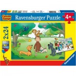 Ravensburger-05019 2 Puzzles - George