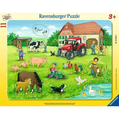 Ravensburger-05024 Puzzle Cadre - Jour d'été à la Ferme