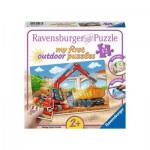 Ravensburger-05073 My First outdoor Puzzles - Mon Chantier