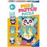 Ravensburger-05137 Mix and Match Puzzles - Funny Animals