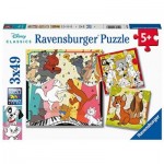 Ravensburger-05155 3 Puzzles - The Aristocats