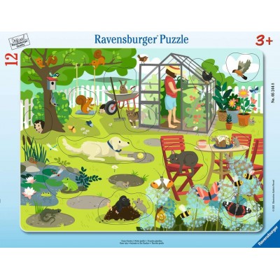 Ravensburger-05244 Puzzle Cadre - Notre Jardin