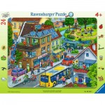 Ravensburger-05245 Puzzle Cadre - La Ville Durable