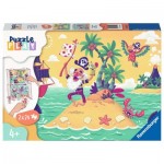 Ravensburger-05591 2 Puzzles - Puzzle & Play - Pirates