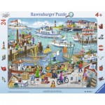 Ravensburger-06152 Puzzle Cadre - Un Jour au Port