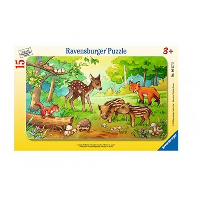 Ravensburger-06376 Puzzle Cadre - Bébés Animaux de la Forêt