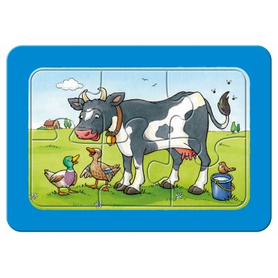 Ravensburger-06571 3 Puzzles - My First Puzzle - Animaux de la Ferme