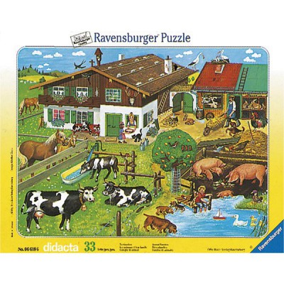 Ravensburger-06618 Les animaux et leurs familles