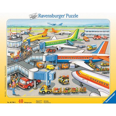 Ravensburger-06700 Puzzle Cadre - Aéroport : Zone d'embarquement