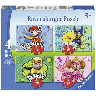 Ravensburger-06923 4 Puzzles - Paw Patrol