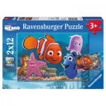 Ravensburger-07556 2 Puzzles - Némo