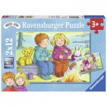 Ravensburger-07588 2 Puzzles - Goya dehors