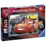 Ravensburger-07816 2 Puzzles - Cars 3