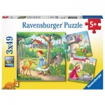 Ravensburger-08051 3 Puzzles - Contes et Légendes